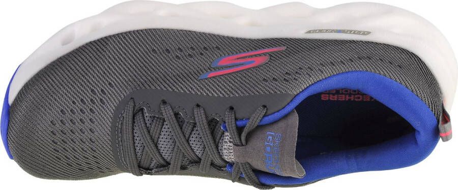 Skechers Go Run Swirl Tech 128791-GRY Vrouwen Grijs Hardloopschoenen - Foto 4