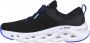 Skechers Go Run Swirl Tech-Dash Charge 128793-BLK Vrouwen Zwart Hardloopschoenen - Thumbnail 6
