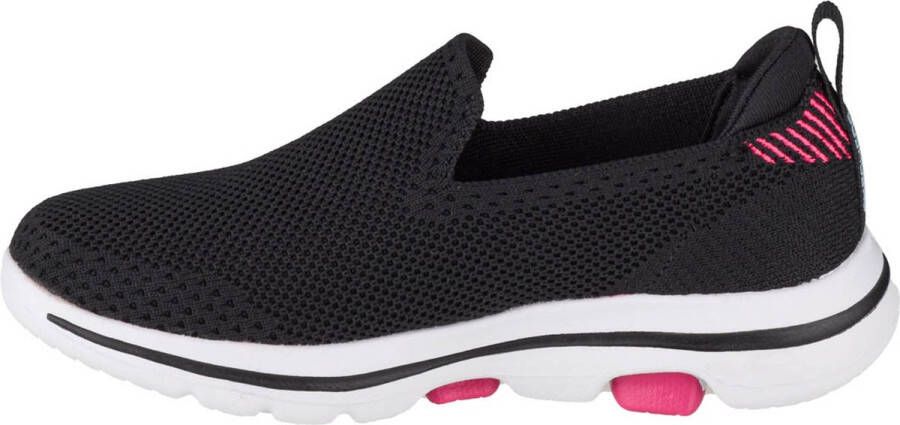 Skechers Go Walk 5 Clearly Comfy 302027L-BKPK voor meisje Zwart Sneakers Sportschoenen