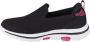 Skechers Go Walk 5 Clearly Comfy 302027L-BKPK voor meisje Zwart Sneakers Sportschoenen - Thumbnail 4