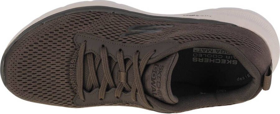 Skechers Go Walk 6 Avalo 216209-TPE Mannen Bruin Sneakers