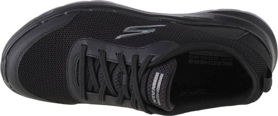 Skechers Go Walk 6 Bold Knight 216204-BBK Mannen Zwart Sneakers Sportschoenen