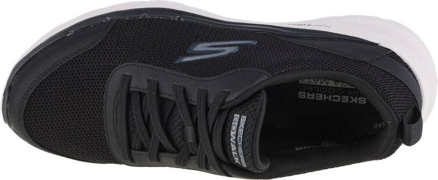 Skechers Go Walk 6 Bold Knight 216204 BLK Mannen Zwart Sneakers Sportschoenen - Foto 4