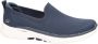 Skechers Go Walk 6 Clear Virtue 124505 NVY Vrouwen Marineblauw Sneakers Sportschoenen - Thumbnail 3