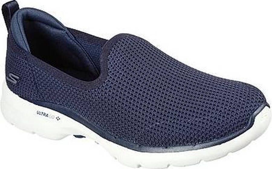 Skechers Go Walk 6-Clear Virtue Dames Instappers Donkerblauw