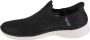 Skechers Go Walk 6 Fabulous View Slip-ins 124569-BKLV Vrouwen Zwart Sneakers Sportschoenen - Thumbnail 4