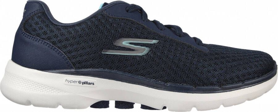 Skechers Go Walk 6 Iconic Vision 124514-NVTQ Vrouwen Marineblauw Sneakers Sportschoenen - Foto 6