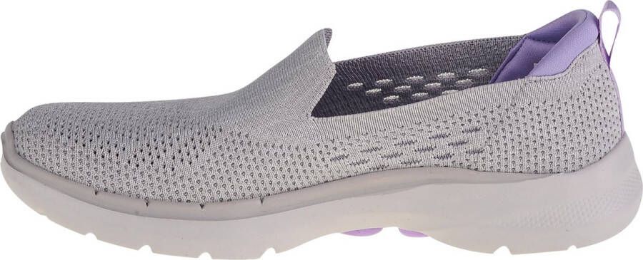 Skechers Go Walk 6 Valerie 124532-GYLV Vrouwen Grijs Sneakers Sportschoenen - Foto 2
