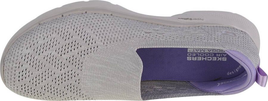 Skechers Go Walk 6 Valerie 124532-GYLV Vrouwen Grijs Sneakers Sportschoenen - Foto 4