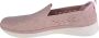 Skechers Go Walk 6 Valerie 124532-MVE Vrouwen Roze Sneakers Sportschoenen - Thumbnail 3