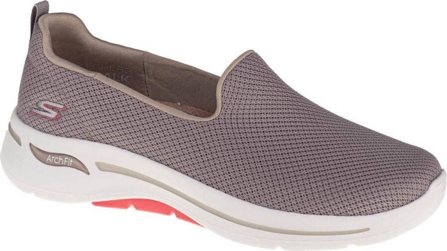 Skechers Go Walk Arch Fit Grateful Dames Instappers Taupe