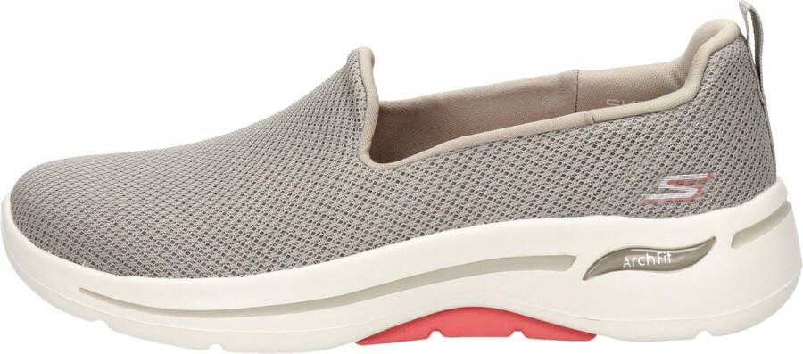 Skechers Go Walk Arch Fit Grateful Dames Instappers Taupe