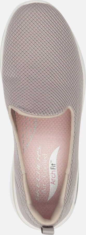 Skechers Go Walk Arch Fit Grateful Dames Instappers Taupe