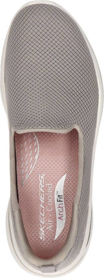 Skechers Go Walk Arch Fit Grateful Dames Instappers Taupe