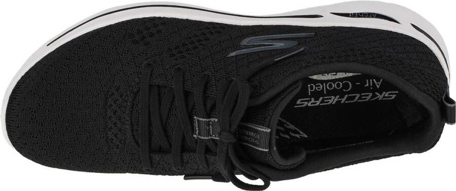 Skechers Go Walk Arch Fit Unify 124403-BKW Vrouwen Zwart Sneakers Sportschoenen