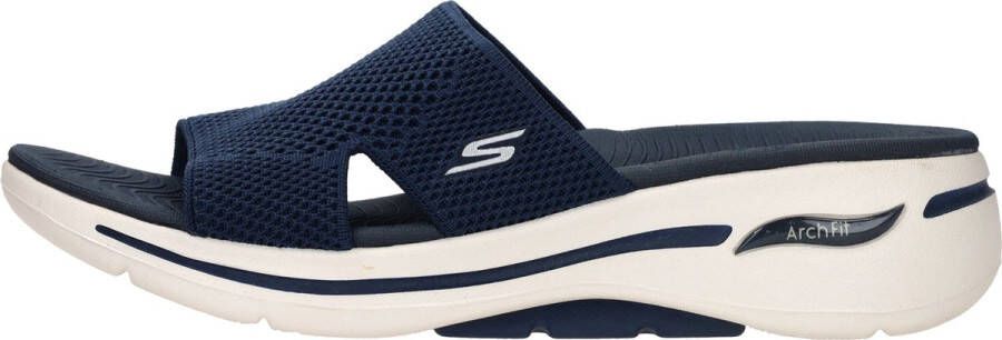 Skechers Go Walk Arch Fit Wort Slipper Vrouwen Blauw