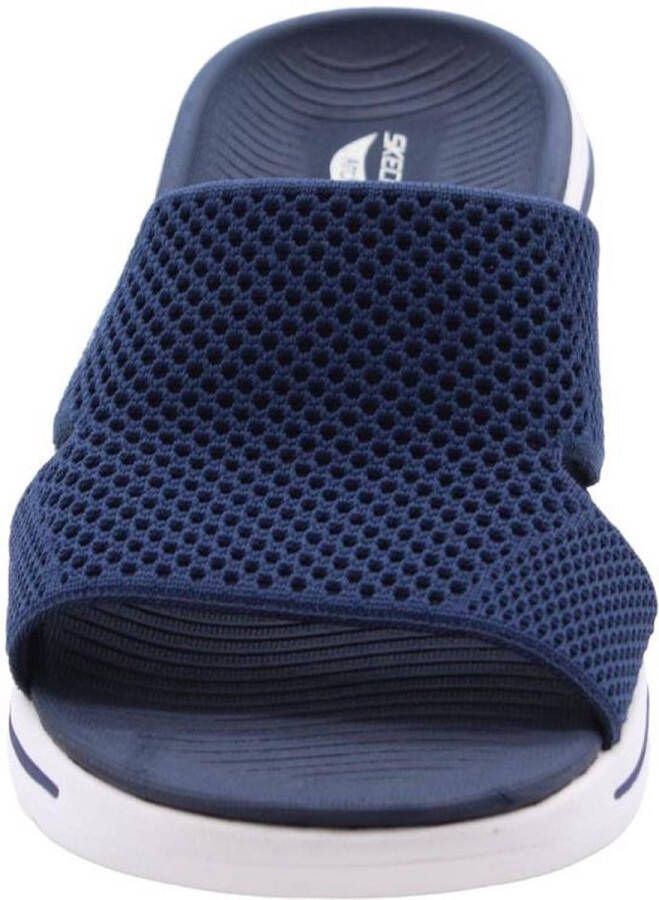 Skechers Go Walk Arch Fit Wort Slipper Vrouwen Blauw