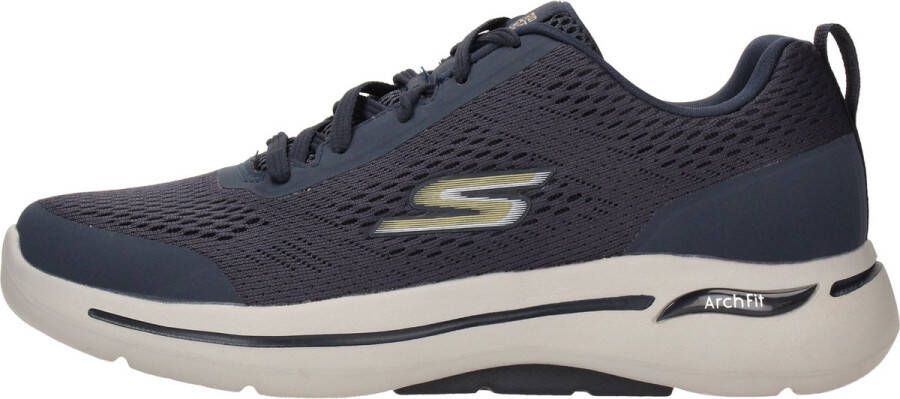 Skechers Go Walk Idyllic Sneakers blauw Textiel Heren
