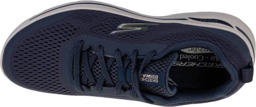 Skechers Go Walk Idyllic Sneakers blauw Textiel Heren