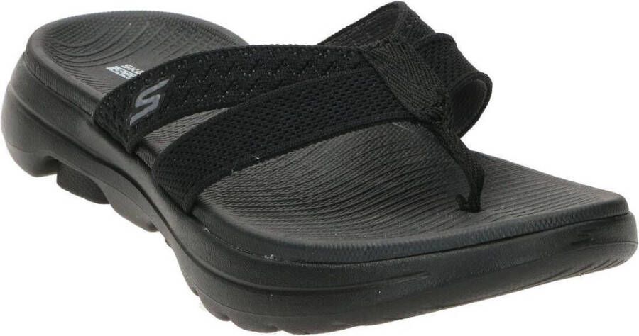 Skechers Go Walk Sun Kiss dames slipper Zwart