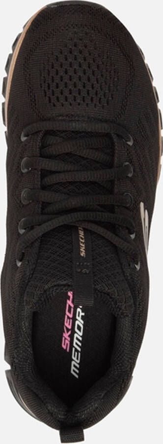 Skechers Graceful Get Connected Dames Sneakers Zwart
