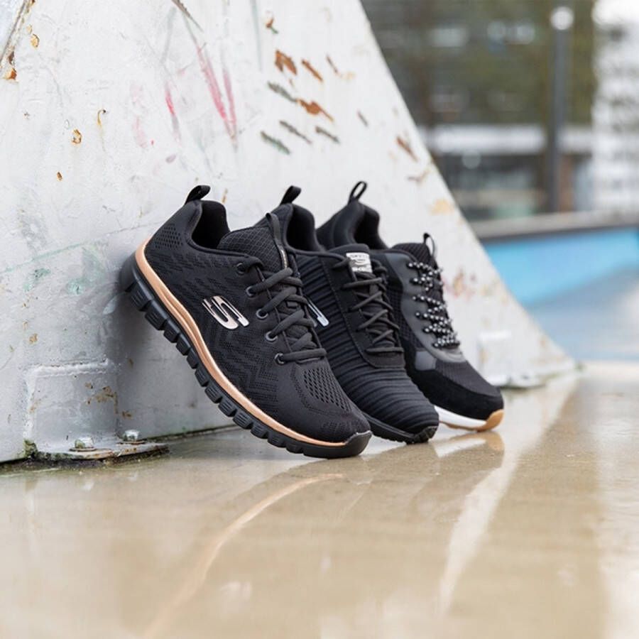 Skechers Graceful Get Connected sneakers zwart