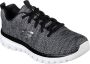 Skechers Graceful Twisted Fortune Dames Sneakers 12614-BKW - Thumbnail 5