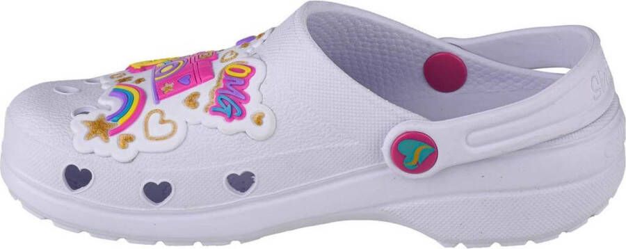 Skechers Heart Charmer Photobomb 308003L-WMLT Kinderen Wit slippers - Foto 3