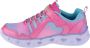 Skechers Heart Lights-Rainbow Lux 302308L-PKMT voor meisje Roze Sneakers Sportschoenen - Thumbnail 3