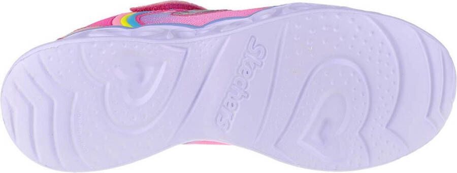 Skechers Heart Lights-Rainbow Lux 302308L-PKMT voor meisje Roze Sneakers Sportschoenen - Foto 4