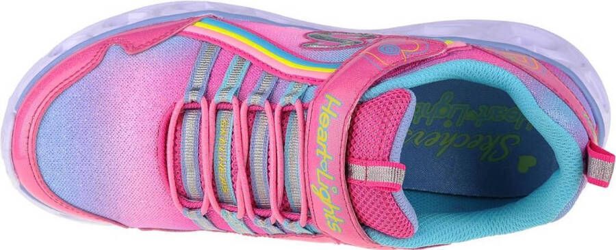Skechers Heart Lights-Rainbow Lux 302308L-PKMT voor meisje Roze Sneakers Sportschoenen - Foto 5