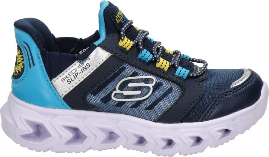 Skechers Hypno-Flash 2.0 Odelux Jongens Sneakers Donkerblauw