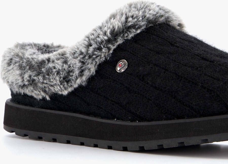 Skechers Keepsakes Ice Angel dames pantoffels Zwart Extra comfort Memory Foam