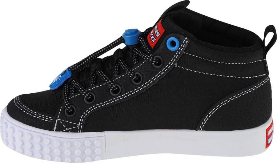 Skechers Kool Bricks 402223L-BKMT voor een jongen Zwart Sneakers Sportschoenen