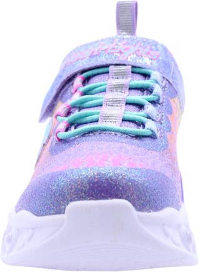 Skechers Kids Sneakers FLUTTER HEART LIGHTS LOVES WILD met felgekleurde zool - Foto 10