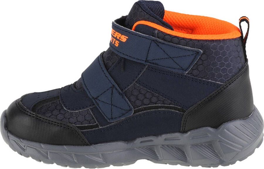 Skechers Magna-Lights-Frosty Fun 401504N-NVBK voor een jongen Marineblauw Laarsjes Sportschoenen