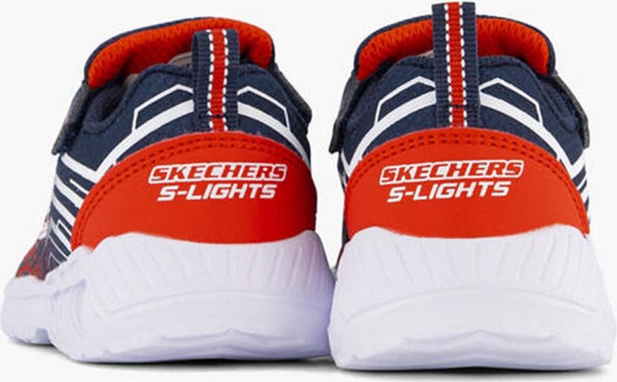 Skechers Magna Lights sneakers met lichtjes donkerblauw Jongens Textiel 27 - Foto 9