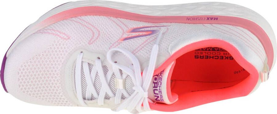 Skechers Max Cushioning Delta 129120-WCRL Vrouwen Wit Hardloopschoenen