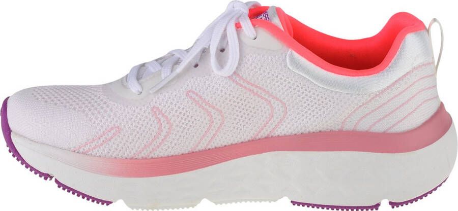 Skechers Max Cushioning Delta 129120-WCRL Vrouwen Wit Hardloopschoenen