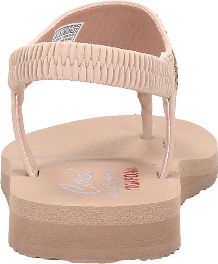 Skechers Meditation New Moon Sandalen Plat roze