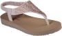 Skechers Meditation New Moon Sandalen Plat roze - Thumbnail 9