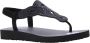Skechers Meditation Pearl Perfection Dames Slippers Zwart - Thumbnail 12