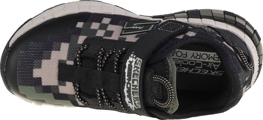 Skechers Mega-Craft 400000L-BKOL voor een jongen Groen Sneakers Sportschoenen