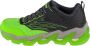 Skechers S Lights-Mega-Surge-NEZCO unisex sneaker voor kinderen 400132L grijs groen - Thumbnail 4