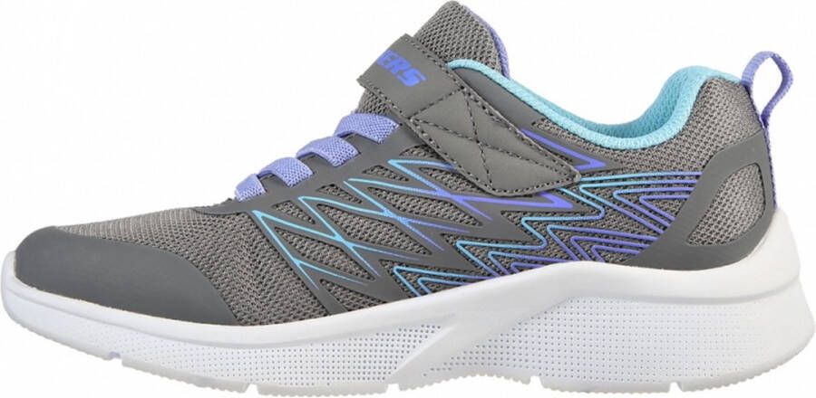 Skechers Meisjes Microspec Bold Delight Sneakers Kinderschoenen Grijs 302468L