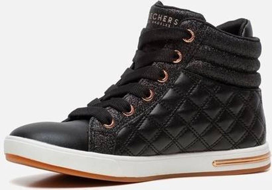 Skechers Quilted Squad sneakers zwart Meisjes Imitatieleer 29 - Foto 5