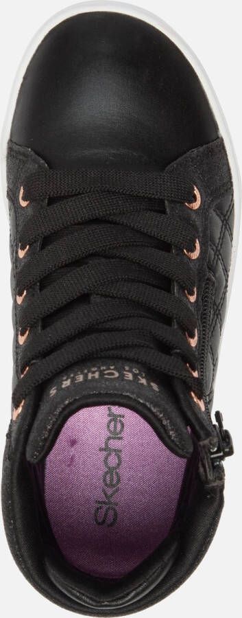 Skechers Quilted Squad sneakers zwart Meisjes Imitatieleer 29 - Foto 10