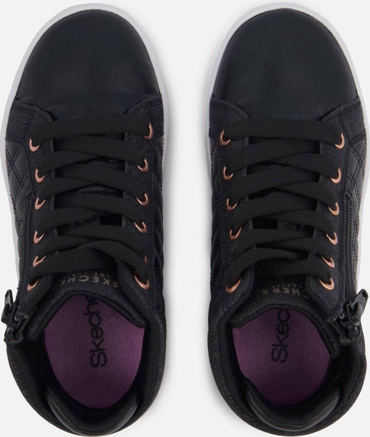 Skechers Quilted Squad sneakers zwart Meisjes Imitatieleer 29 - Foto 12