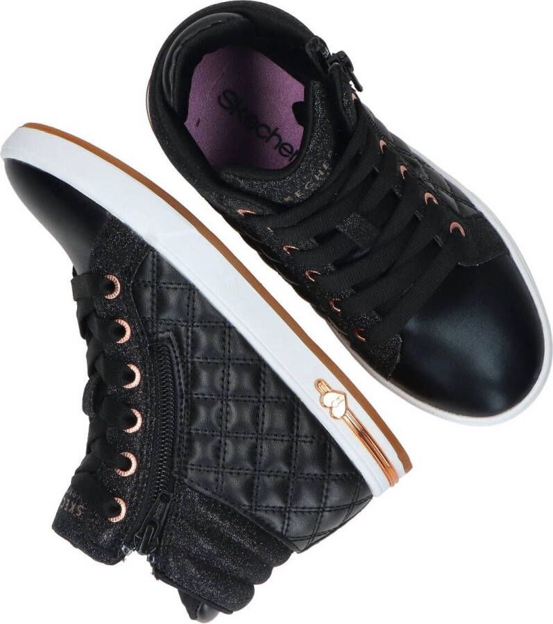 Skechers Quilted Squad sneakers zwart Meisjes Imitatieleer 29 - Foto 15