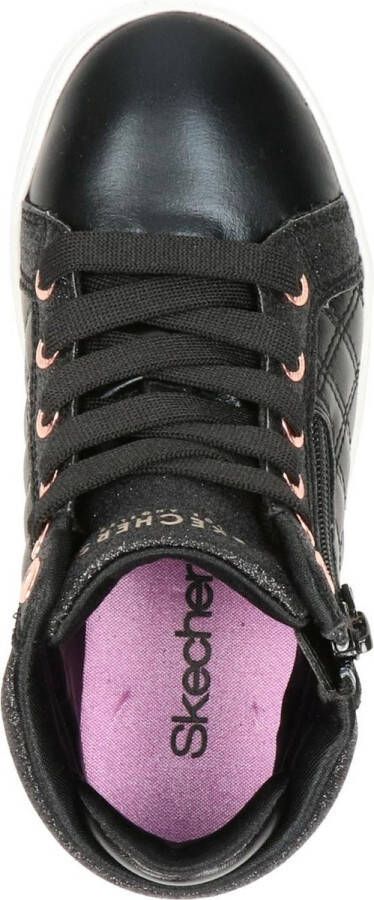Skechers Quilted Squad sneakers zwart Meisjes Imitatieleer 29 - Foto 7